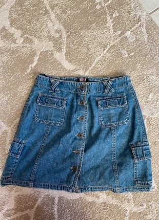 Y2K mini jeans skirt with pockets, marque: y2k, état: Neuf sans étiquette, taille: M / 38 / 10, 5,00 €, 5,95 € Protection acheteurs incluse