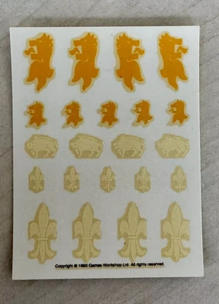 Warhammer Old World Bretonnian Decal Transfer Sheet Knight GW 90s OOP Games Gw, marke: Games Workshop, zustand: Sehr gut, größe: Einheitsgröße, 7,00 €, 8,05 € beinhaltet Vinted-Käuferschutz Pro