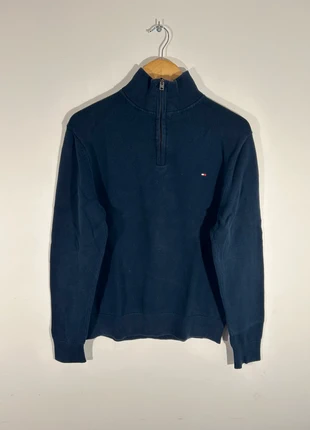 Pull Tommy Hilfiger half zip bleu marine, marca: Tommy Hilfiger, estado: Muito bom, tamanho: L, €35.00, €37.45 inclui Proteção do Comprador Pro