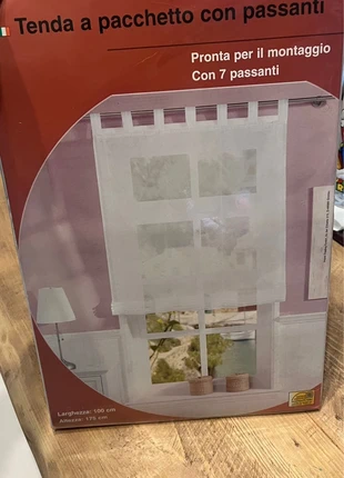 Tenda a pacchetto con passanti, marca: Made In Italy, estado: Novo com etiquetas, tamanho: 150 cm - 199 cm, €8.00, €9.10 inclui Proteção do Comprador