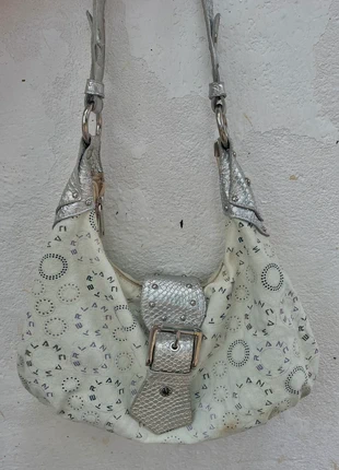Sac vintage Lancaster Y2K blanc argenté - style 2000s, brand: Lancaster, condition: Good, €14.00, €15.40 includes Buyer Protection