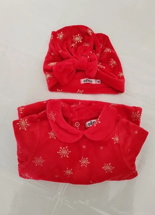 Grenouillère et bonnet, brand: Gémo, condition: Very good, size: 1-3 months / 56 cm, €3.00, €3.85 includes Buyer Protection