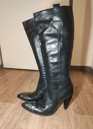 Bottes Talons Cuir - Gianni Barbato - 41, merk: Gianni Barbato, staat: Heel goed, maat: 41, € 369,00, € 388,15 inclusief Kopersbescherming