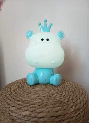 Veilleuse hippopotame turquoise, marke: HomePluss, zustand: Sehr gut, 6,00 €, 7,00 € inklusive Vinted-Käuferschutz