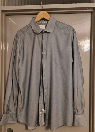 Mens Blue Pattern Shirt 16.5" XL TM Lewin Long Sleeve Reg Finest Luxury Cotton, brand: T.m.lewin, condition: Very good, size: 16.5 in | 41 cm, £9.99, £11.19 includes Buyer Protection