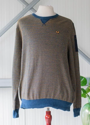 PME Legend navy oker gestreepte trui aviation preppy katoen Dutch brand casual retro herfst, marque: Pme Legend, état: Très bon état, taille: XL, 16,95 €, 18,50 € Protection acheteurs incluse