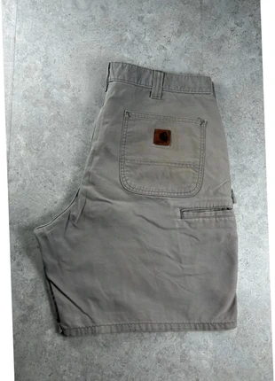 S145. Short Workwear Carhartt Carpenter single knee Original Fit | Gris | W36/FR46, brand: Carhartt, condition: Good, size: W36, €21.85, €23.64 includes Buyer Protection Pro