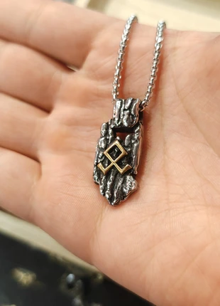 Collier Rune Plaqué or et argent "Heritage", marque: VikingSilver, état: Très bon état, 22,00 €, 23,80 € Protection acheteurs incluse