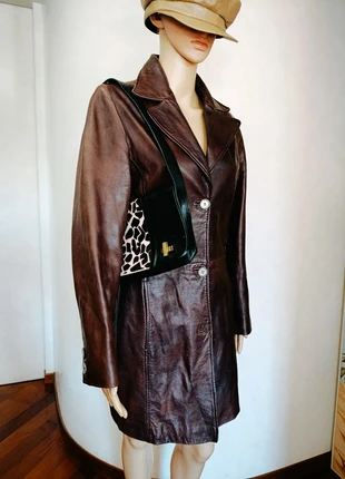 Cappotto in pelle 💯  color cioccolato sfumato, marke: Max Mara, zustand: Sehr gut, größe: S / 36 / 8, 120,00 €, 126,70 € inklusive Vinted-Käuferschutz
