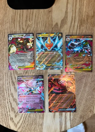 Lot de 5 cartes Pokémon ex et Mega flammes fantasmagoriques, marque: Pokémon, état: Neuf sans étiquette, 19,99 €, 21,69 € Protection acheteurs incluse
