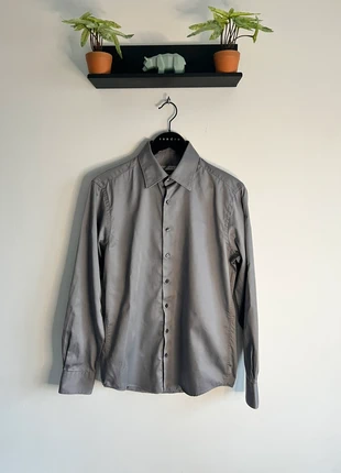 Chemise Grise Izac - Taille M - Coupe Slim Fit, marca: IZAC, estado: Muito bom, tamanho: M, €15.00, €16.45 inclui Proteção do Comprador