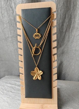 collier fleurs en acier inoxydable, brand: Fait Main, condition: Very good, €8.49, €9.61 includes Buyer Protection Pro