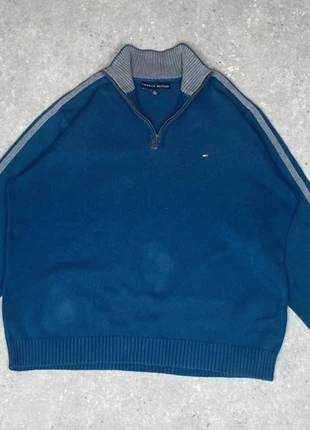 Pull 1/4 halfzip tommy Hilfiger taille XL|bleu marine, marque: Tommy Hilfiger, état: Très bon état, taille: XL, 32,00 €, 34,30 € Protection acheteurs incluse