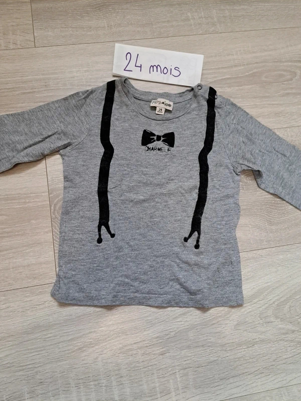 T-shirt manche longue 24 mois