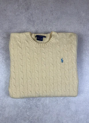 Pull Torsadé Polo Ralph Lauren Sport Beige Taille M Wool Crewneck Col Rond Cable Knit A008, marke: Ralph Lauren, zustand: Gut, größe: M / 38 / 10, 49,99 €, 53,19 € inklusive Vinted-Käuferschutz