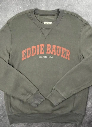 Sweat Eddie Bauer kaki logo rouge vintage - taille L homme - coton SMP 28, marque: Eddie Bauer, état: Très bon état, taille: L, 12,00 €, 13,30 € Protection acheteurs (Pro) incluse