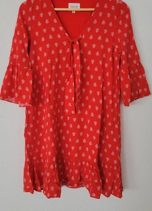 Robe Sézane- Rouge - Taille 36 - Très bon état, merk: Sézane, staat: Heel goed, maat: S / 36 / 8, € 37,00, € 39,55 inclusief Kopersbescherming Pro