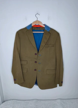 Veste de costume Stajan Kunst & Mode kaki en coton Taille L, marca: Stajan, estado: Muito bom, tamanho: L, €299.00, €314.65 inclui Proteção do Comprador