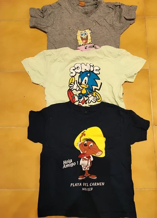 3 camisetas + camiseta de tirantes., marca: Nickelodeon, estado: Muy bueno, tamaño: 4 años / 104 cm, 1,50 €, 2,28 € Protección al comprador incluida