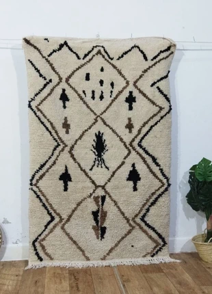 Tapis Beni Ouarain En Laine Fait Main - Beni Ouarain Wool Rug Handcrafted, marca: Fait Main, estado: Novo sem etiquetas, €169.00, €178.15 inclui Proteção do Comprador