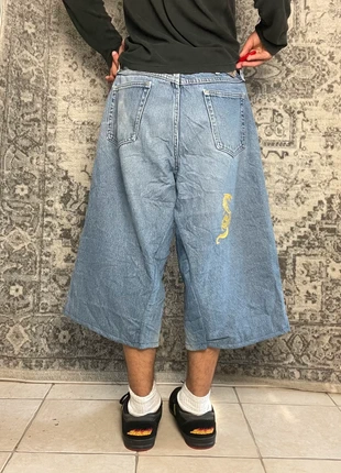 Jort baggy large brodé doré dragon japonais handmade streetwear hip-hop y2k skater taille 34US, merk: JNCO, staat: Heel goed, maat: W34 | FR 44, € 40,00, € 42,70 inclusief Kopersbescherming Pro