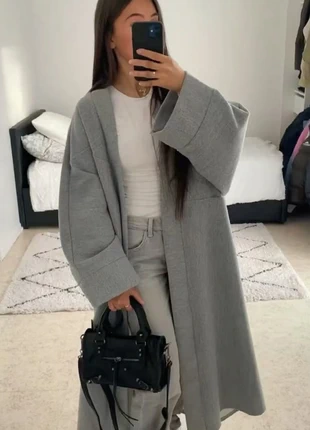 Manteau blu scuro/grigio -Caldo ed Oversize ( moda), brand: no brand, condition: New without tags, size: One size, €35.00, €37.45 includes Buyer Protection