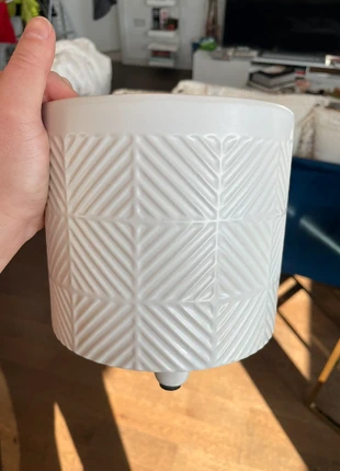 New White Ceramic Planter Vase Pot, brand: TJ Maxx, condition: Very good, £8.85, £9.99 includes Buyer Protection