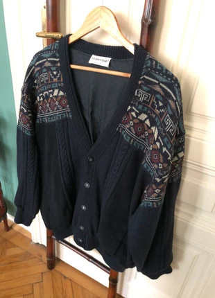 Vintage Jacke gefüttert mit Strickmuster, marke: Luciano Chiari, zustand: Sehr gut, größe: S, 30,00 €, 31,70 € inklusive Vinted-Käuferschutz