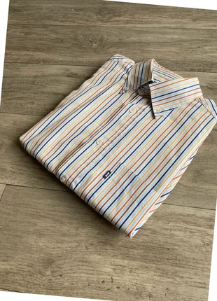 Chemise à rayure Eden Park style vintage 80s Y2K - Blanc & rayure couleur - Taille L, marque: Eden Park, état: Très bon état, taille: L, 15,00 €, 16,45 € Protection acheteurs incluse