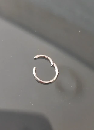 Piercing anneau Facettes acier argenté 16G 8mm, brand: studio p, condition: Very good, €12.00, €13.30 includes Buyer Protection
