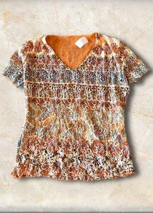 Top vintage dentelle multicolore M 38, merk: Vintage Dressing, staat: Heel goed, maat: M / 38 / 10, € 19,00, € 20,65 inclusief Kopersbescherming Pro