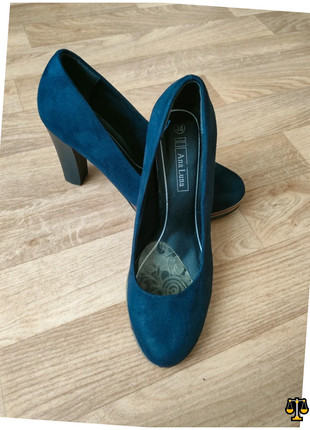 Chaussures a talons daim bleu marine femme taille 38, marke: Ana Luna, zustand: Sehr gut, größe: 38, 14,00 €, 15,40 € inklusive Vinted-Käuferschutz