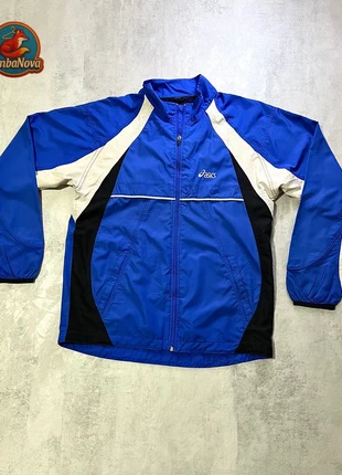 Asics Vintage Windbreaker Jacket Blue White Black Hombre L, marca: Asics, estado: Muy bueno, tamaño: L, 27,99 €, 30,09 € Protección al comprador incluida