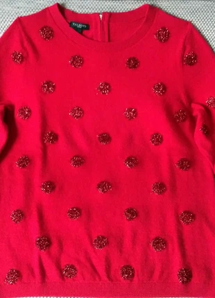 Pull rouge – taille M – marque Talbots Petites - agrémenté de petites boules scintillantes, marque: Talbots, état: Très bon état, taille: M / 38 / 10, 7,00 €, 8,05 € Protection acheteurs incluse