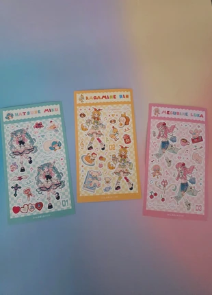 Hatsune Miku – Official Super Sweet Adhesive Girls Sticker Set (Miku, Rin & Luka), brand: Miku Hatsune, condition: New with tags, size: Preemie, up to 44cm, €15.00, €16.45 includes Buyer Protection