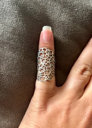 Bague ciselée en argent massif, brand: Argent, condition: Very good, size: 16.1 mm Ø, €22.95, €24.80 includes Buyer Protection Pro