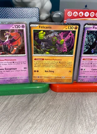 Lot de 3 holo cosmo favianos 096/167 , felicanis 111/167 et 095/167, marca: Pokémon, estado: Novo sem etiquetas, €1.50, €2.28 inclui Proteção do Comprador
