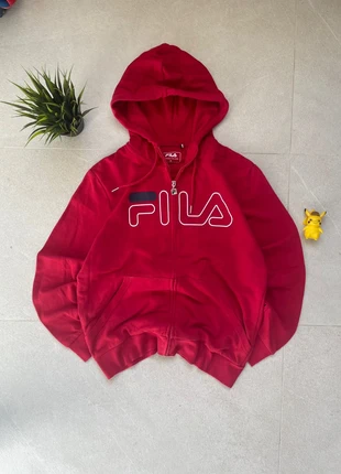 Felpa FILA rossa con zip – taglia S, merk: FILA, staat: Nieuw zonder prijskaartje, maat: S, € 9,99, € 11,19 inclusief Kopersbescherming