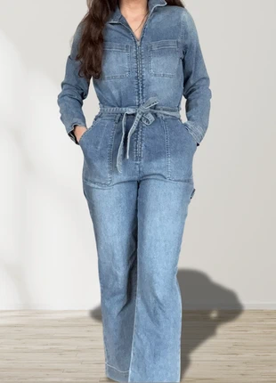 Gloria Vanderbilt x Christian Siriano Denim Jumpsuit, brand: Gloria Vanderbilt, condition: Very good, size: M / UK 12-14, £8.00, £9.10 includes Buyer Protection