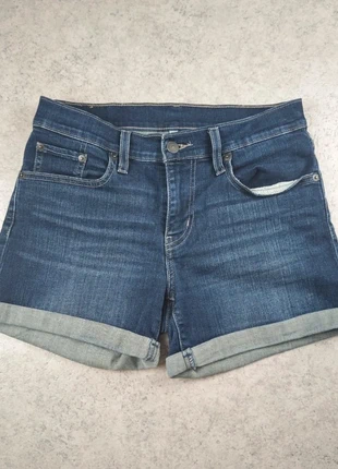 Short en Jean Levi's Strauss & Co Bleu Marine Bord Plat Taille 27, marque: Levi's, état: Très bon état, taille: S / 36 / 8, 20,00 €, 21,70 € Protection acheteurs (Pro) incluse