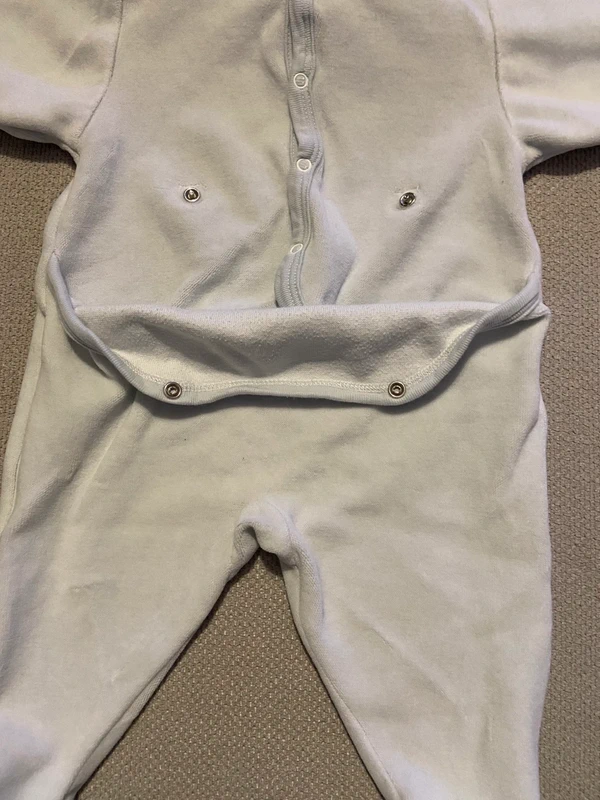 Pyjama petit bateau chaud velours 3 mois - photo numéro 4