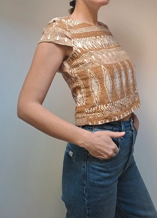 Top crop estilo étnico, marque: 3 Suisses, état: Bon état, taille: S / 36 / 8, 7,00 €, 8,05 € Protection acheteurs incluse