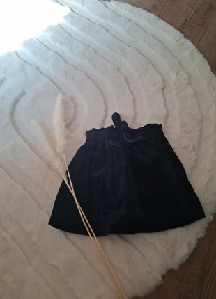 Donkerblauw velvet rokje met strikje 104, estado: Muy bueno, tamaño: 4 años / 104 cm, 8,00 €, 9,10 € Protección al comprador incluida