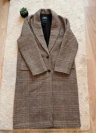 Manteau à carreau marron et beige taille s, brand: Zara, condition: New without tags, size: S / 36 / 8, €30.00, €32.20 includes Buyer Protection