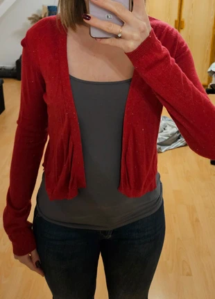 Gilet rouge à paillettes, marca: Cache Cache, estado: Muito bom, tamanho: M / 38 / 10, €4.00, €4.90 inclui Proteção do Comprador