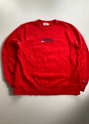 Tommy Jeans Sweatshirt Rouge Logo Brodé Homme M, marca: Tommy Hilfiger, estado: Muy bueno, tamaño: M, 16,00 €, 17,50 € Protección al comprador incluida