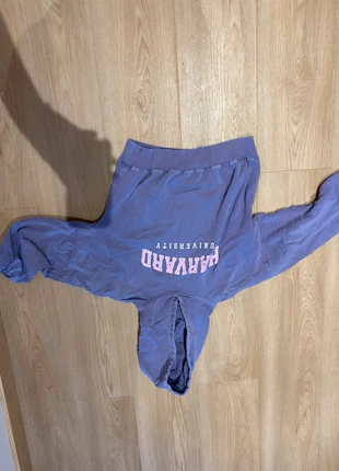 Paarse trui met kap, merk: H&M, staat: Heel goed, maat: 13 jaar / 158 cm, € 10,00, € 11,20 inclusief Kopersbescherming