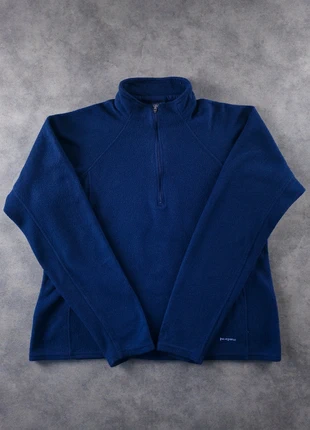Pull Polaire Fleece Half Zip 1/4 Zip Col Camionneur Patagonia Bleu Logo Brodé | Taille L, brand: Patagonia, condition: Very good, size: L / 40 / 12, €45.00, €47.95 includes Buyer Protection Pro