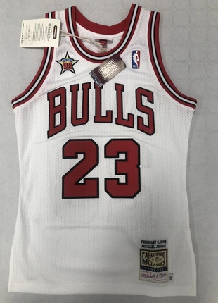 Maillot NBA All-Star 1998 Michael Jordan Chicago Bulls–Mitchell & Ness Small /36, brand: Mitchell & Ness, condizioni: Nuovo con cartellino, taglia: S, €179.00, €188.65 include la Protezione acquisti Pro