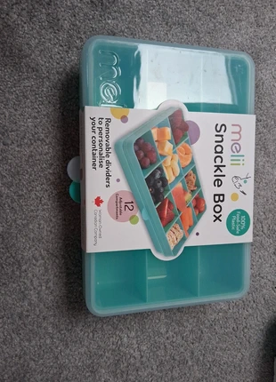 Brand New with tags Melii Snackle Box with 12 Adjustable Compartments with 100% Food Safe Plastic, brand: Melii Baby, condition: New with tags, €9.99, €11.19 includes Buyer Protection